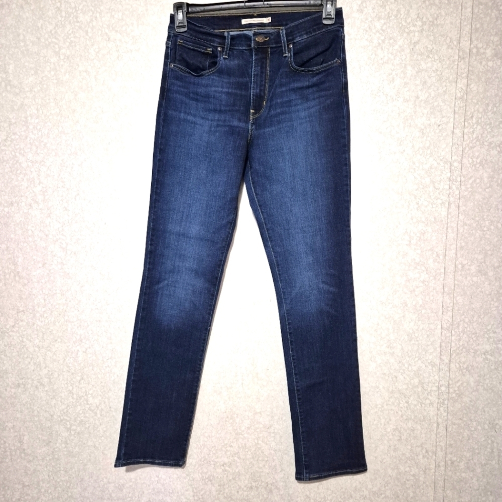 Levi's 724 Blue Straight Leg High Rise Jeans..Size:W30L32 - Picture 1 of 12
